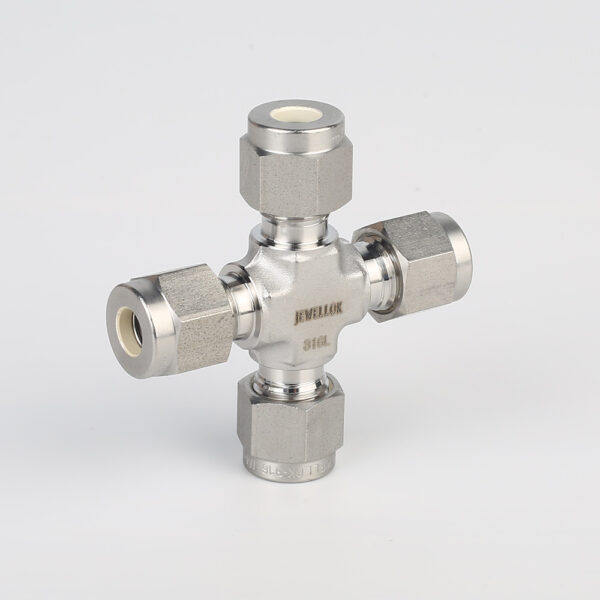 7102L Stainless Steel 316L SS Union Cross Ultra High Purity Long Arm Union Elbow Tee Cross Butt Weld Fittings
