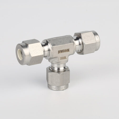 764L Stainless Steel Union Tee High Purity Fitting Union Tee Reducing Tubing Connection