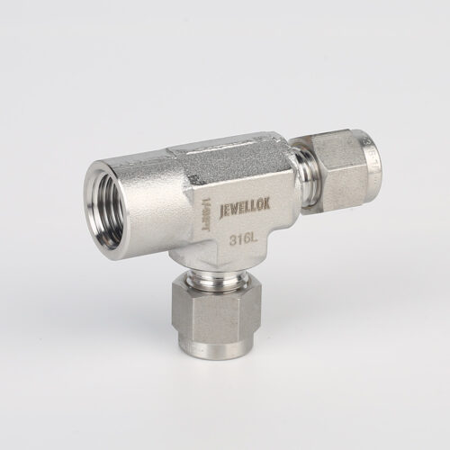 771LF Female Run Tee | Stainless Steel Tube Fitting Compression Fittings 1/4 In 3-Way Tee Female Run Tee