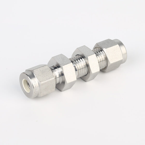 774L Stainless Steel UHP Fittings Butt Weld Bulkhead Union For High Flow Special Gas Fluid