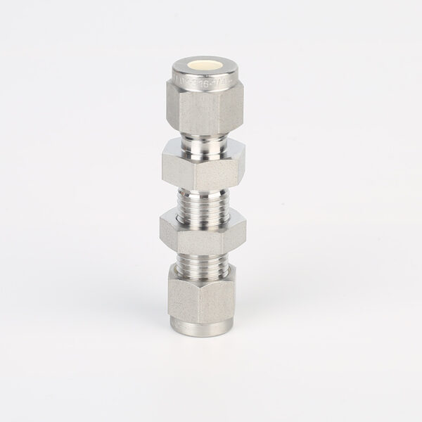 774L Stainless Steel UHP Fittings Butt Weld Bulkhead Union For High Flow Special Gas Fluid