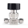 Flow Control Stainless Steel Low Pressure Manual Diaphragm Valve For High Purity And Ultra High Purity Gases