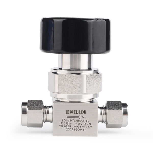 ED9A3638 Flow Control Stainless Steel Low Pressure Manual Diaphragm Valve For High Purity And Ultra High Purity Gases