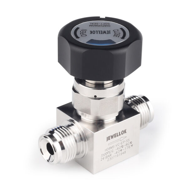 ED9A3643 Stainless Steel Ultra High Purity (UHP) High Pressure Manual Diaphragm Valve