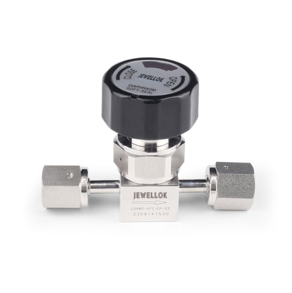 ED9A3644 Flow Control Stainless Steel Low Pressure Manual Diaphragm Valve For High Purity And Ultra High Purity Gases