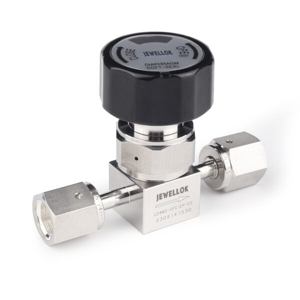 ED9A3646 Flow Control Stainless Steel Low Pressure Manual Diaphragm Valve For High Purity And Ultra High Purity Gases