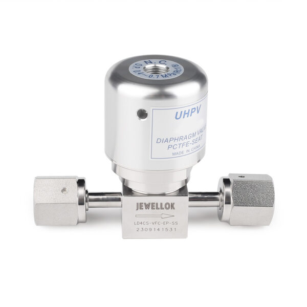 ED9A3647 Stainless Steel Low Pressure Seal Pneumatic Diaphragm Control Valve For For HP & UHP Gases