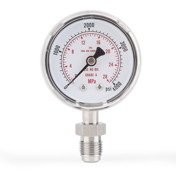 ED9A3659 Ultra High Purity Oxygen Pressure Gauge For Semiconductor Gases JG Series Pressure Instruments For Semiconductor Manufacturing