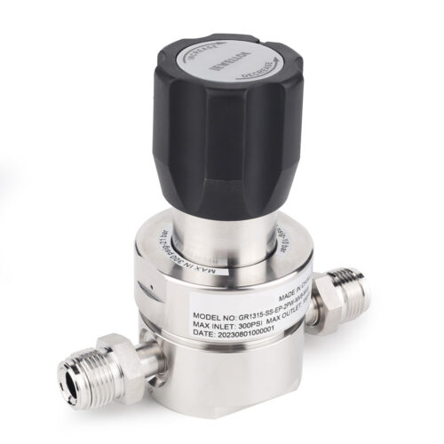 JR1300 Series Ultra High Purity Single Stage Regulator High Flow Line Regulator For Ultra High Purity Intermediate Flow