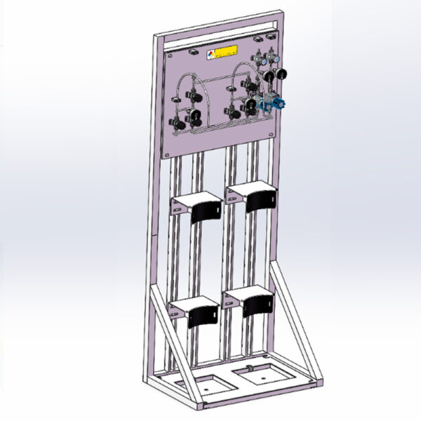 Manual-gas-rack-JW-100-GR-3 Manual Gas Rack High Purity Gas Delivery Systems JW-100-GR