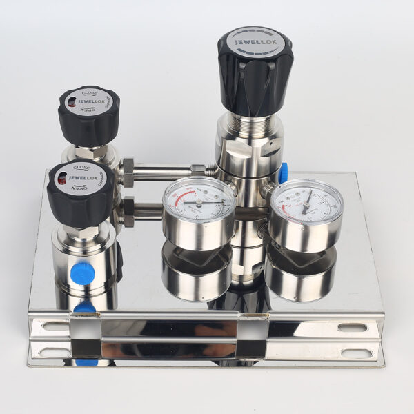 Pressure-Control-Panels-JSP-1E-Series-2 Stainless Steel 316L Single Stage Regulator Pressure Control Panels JSP-1E Series For Semiconductor Fluid Control