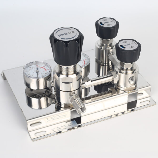 Pressure-Control-Panels-JSP-1E-Series-4 Stainless Steel 316L Single Stage Regulator Pressure Control Panels JSP-1E Series For Semiconductor Fluid Control