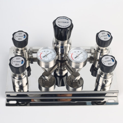 Single Stage Wall And Cabinet Mounting Pressure Control Panels JSP-2E Series For High Purity Gases